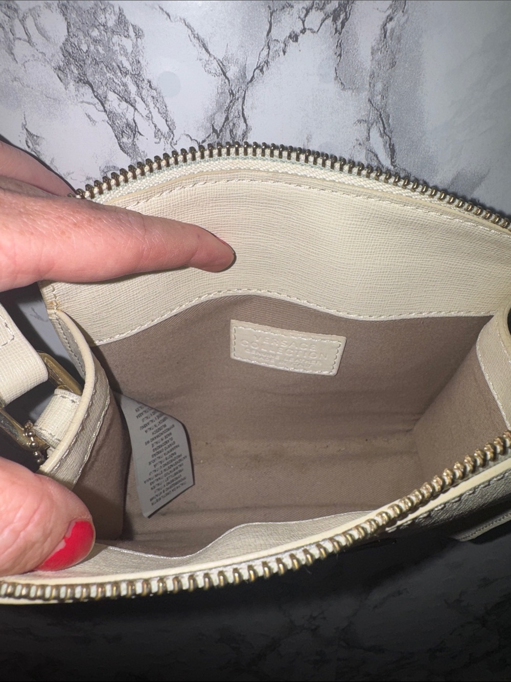 Versace Collection Mini Crossbody Cream - Picture 6 of 6